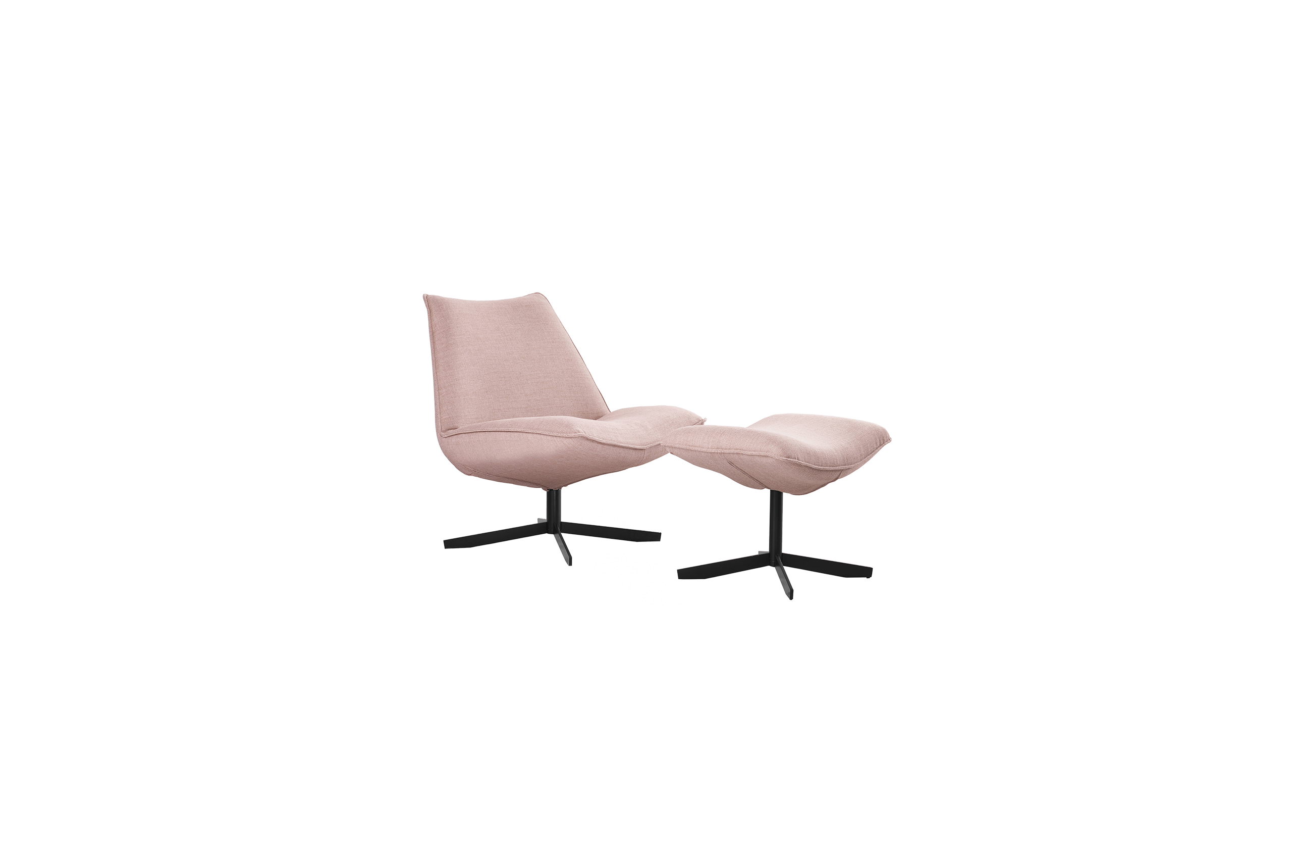 SMILE DRAAIFAUTEUIL MET FOOTSTOOL KLEIN