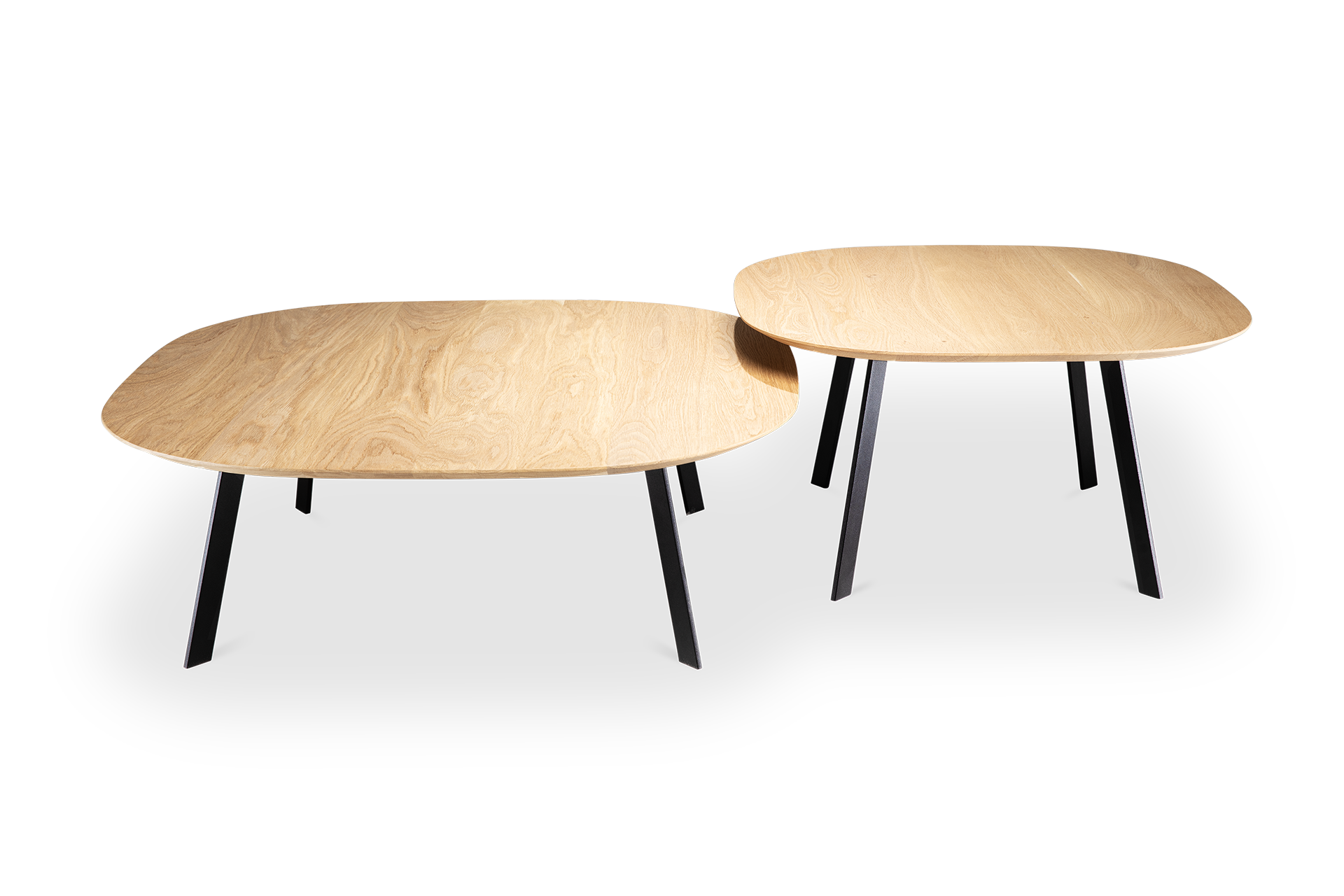 OTIS SALONTAFEL MASSIEFEIKEN NATUREL VOORAANZICHT