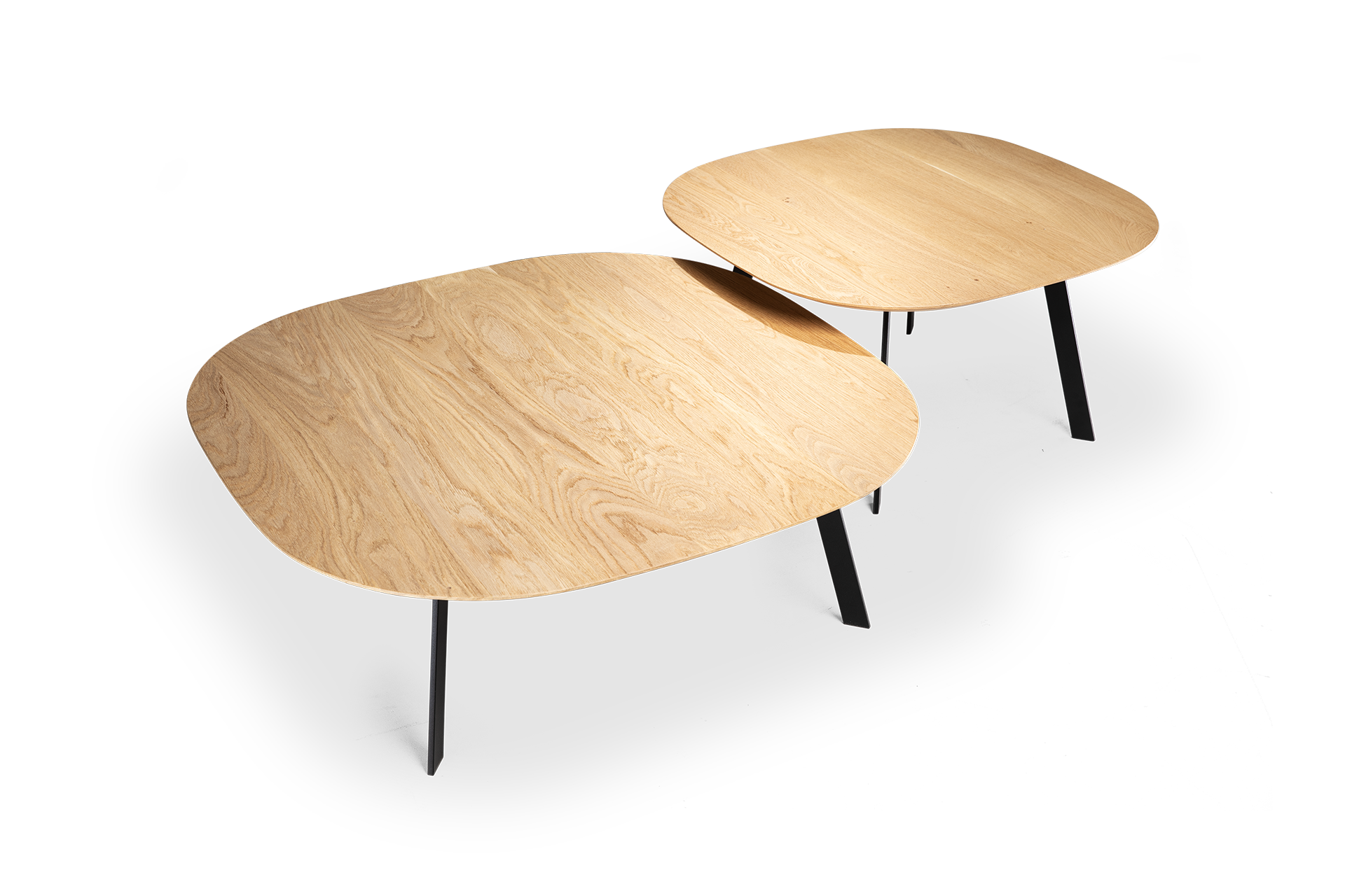 OTIS SALONTAFEL MASSIEFEIKEN NATUREL ZIJAANZICHT