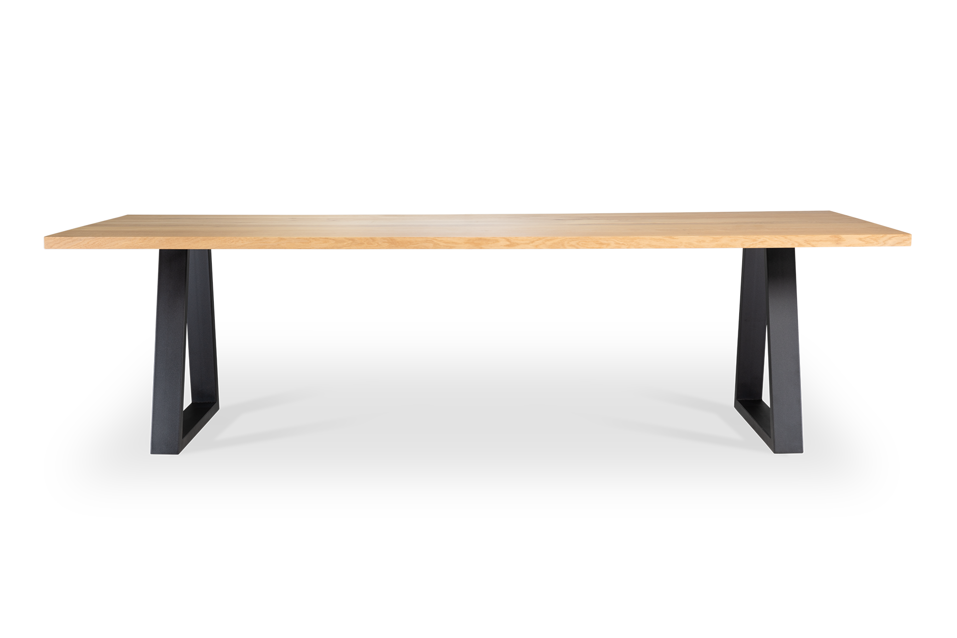 TOO RECHTHOEKIGE EETTAFEL EIKENHOUT VOORAANZICHT