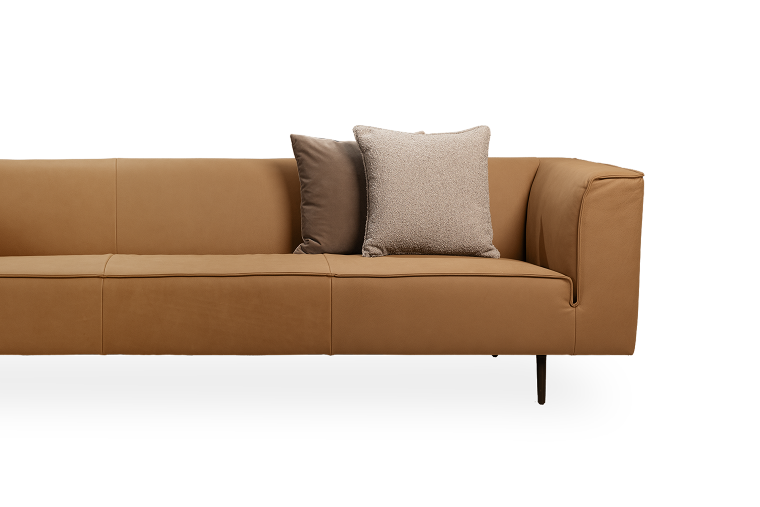 DANTE ZITBANK LEER VOORAANZICHTDETAIL